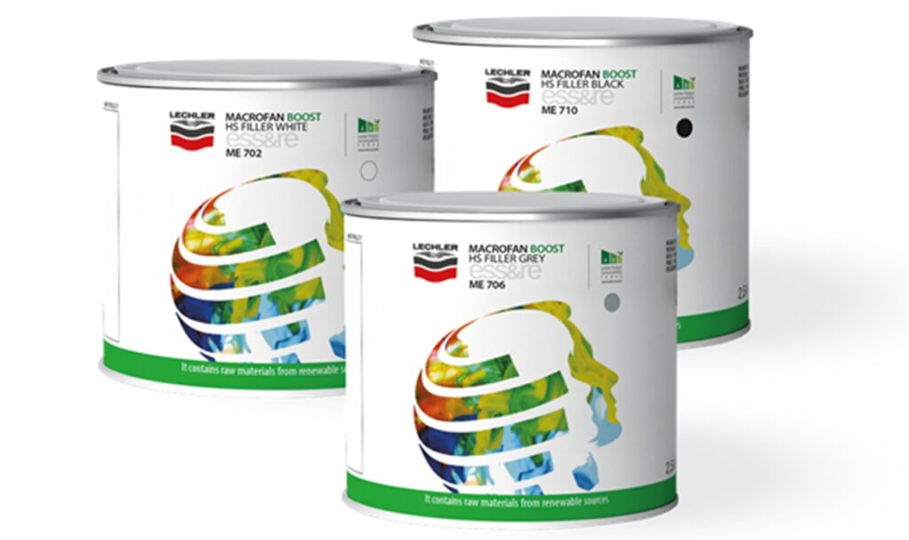 Macrofan Boost HS Filler est disponible en pot de 2.5L dans les couleurs blanc, gris et noir.