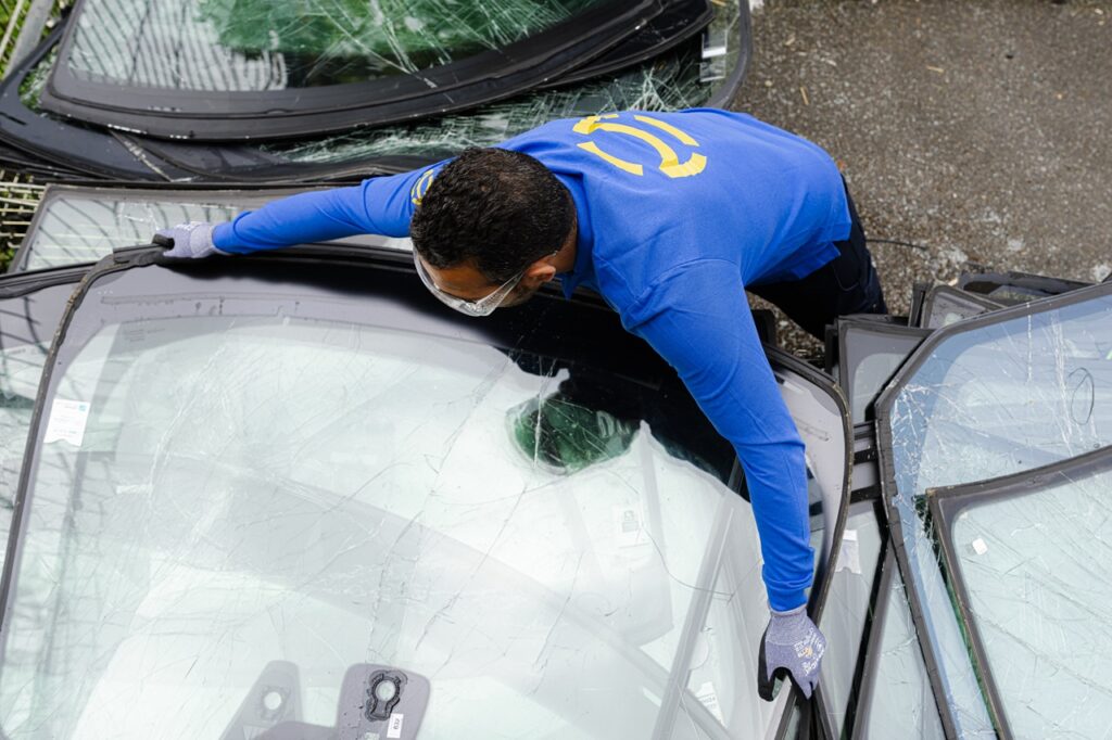 Plus de 140 000 pare-brises sont revalorisés chaque année.