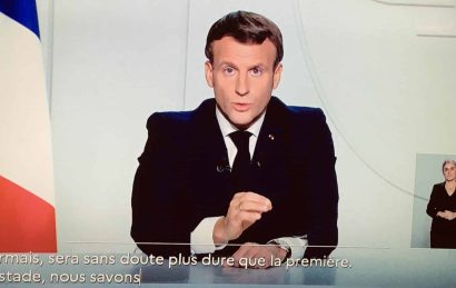 EMMANUEL MACRON ANNONCE RECONFINEMENT