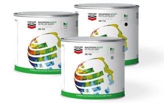 Macrofan Boost HS Filler est disponible en pot de 2.5L dans les couleurs blanc, gris et noir.