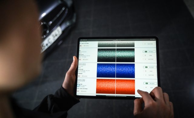 Les teintes automobiles, de plus en plus complexes, exigent une grande précision. © BASF